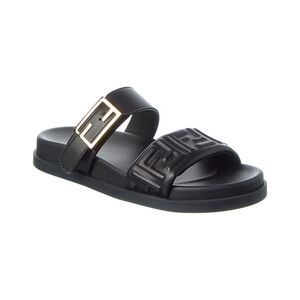 Fendi Feel Ff Leather Sandal